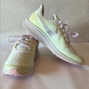 Nike Kids zoom pegasus 35 Sneakers yellow green silver swoosh